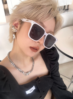 大脸显瘦大框墨镜时髦绿色太阳镜