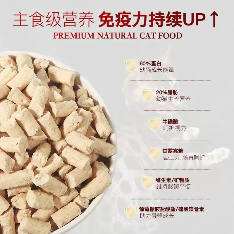 弗列加特猫粮FPMR成幼猫主食冻干非零食高蛋白牛肉鸡肉试吃尝鲜装 - 图1
