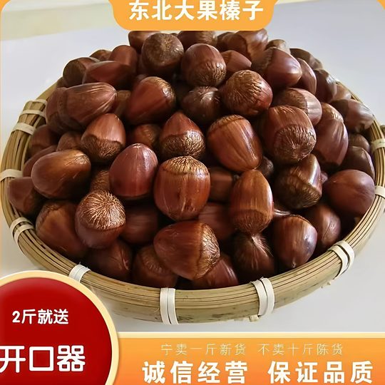 2025新鲜榛子东北榛子大榛子东北特产炒熟榛子大颗粒新货礼盒净重