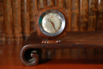 Shanghai production locomotive signs yellow flowers pear old alarm clock old clock old wood bell General Clock 013