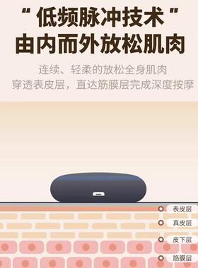 颈椎按摩器多功能腰部背部肩颈充电式迷你按摩贴片脉冲针灸智能仪