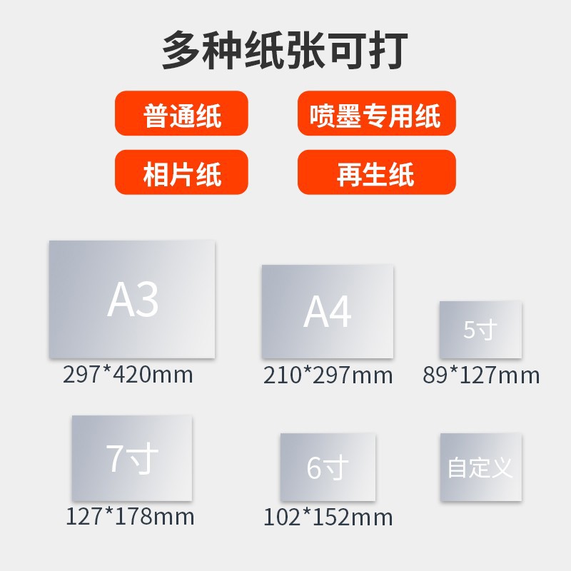 兄弟MFC-T4500DW彩色喷墨连供A3打印复印扫描传真多功能一体机自动双面手机无线brother打印机办公专用4500DW - 图2