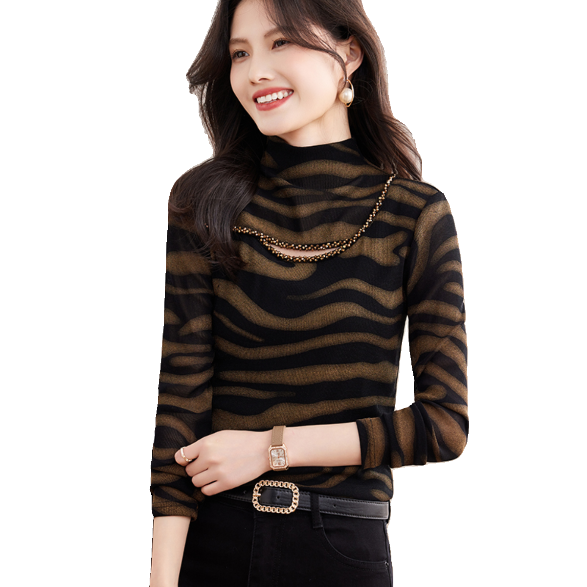 薄款/加绒加厚秋冬季新款半高领长袖网纱内搭打底衫保暖洋气小衫,淘宝优惠券,粉丝福利购,淘宝优惠卷