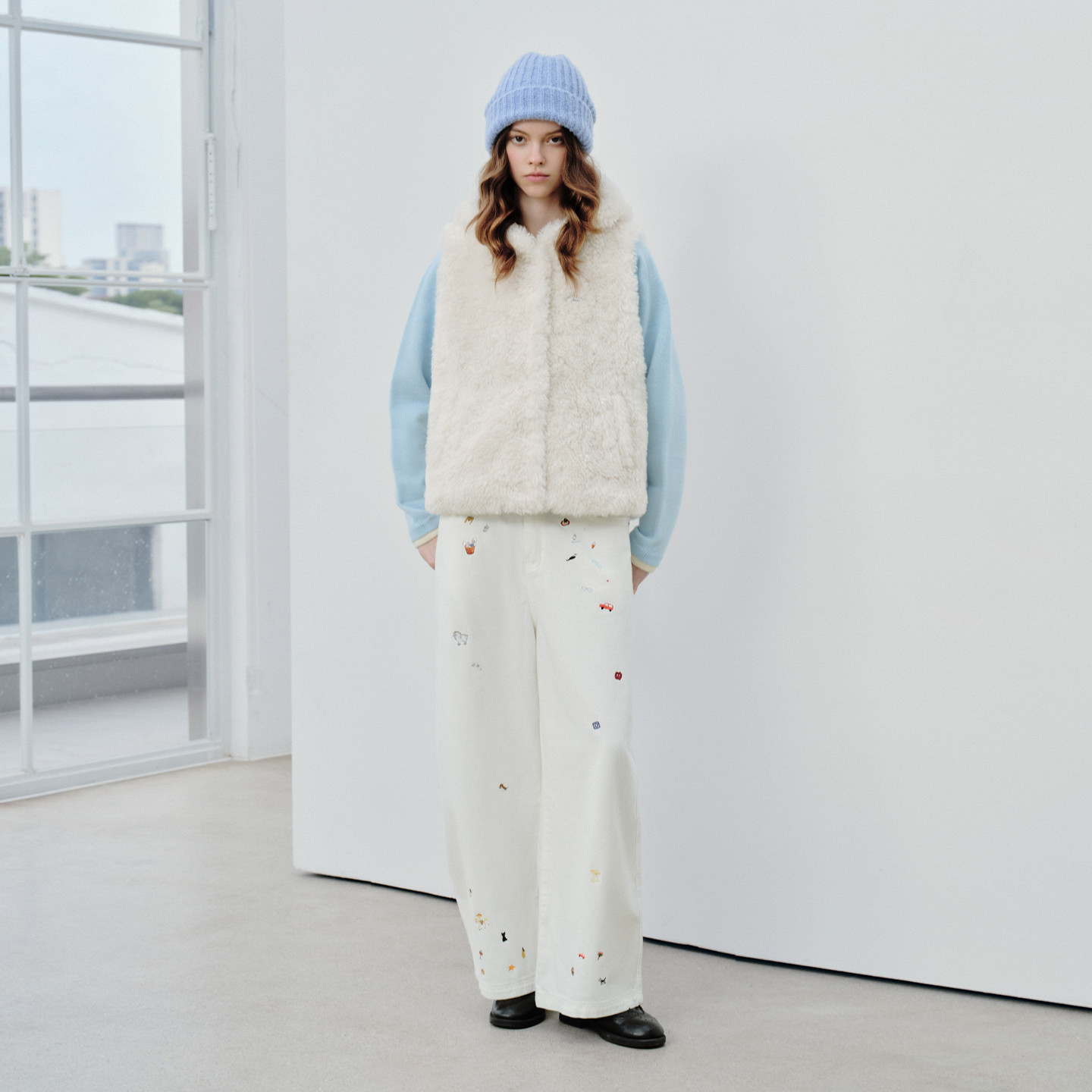 PSO Brand女装连帽白色背心保暖毛绒马甲女款休闲坎肩外套冬季,淘宝优惠券,粉丝福利购,淘宝优惠卷