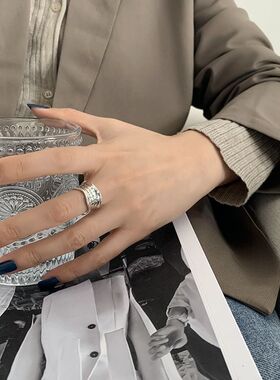 今饰有约女纯银简约戒指