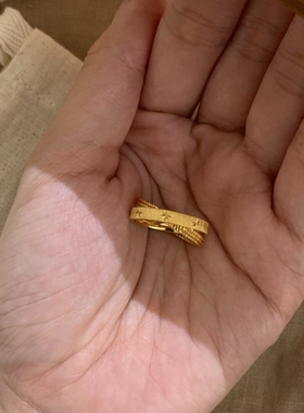 浪漫传说复古手工芒星戒指