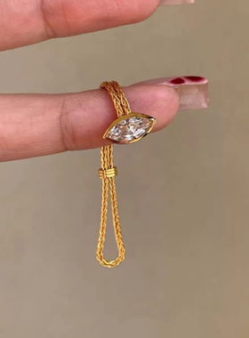 今饰有约爆款马眼钻软链戒指女