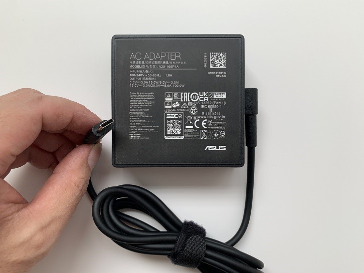 原装ASUS华硕ROG枪神6plus冰刃6双屏USB PD快充电源适配器20V5A - 图1