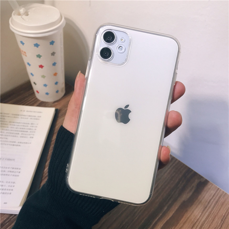 iPhone17 pro max手机壳保护新款适用苹果16E 14 15 13 12 11全包 tpu透明壳精孔保护男女7 8 plus 6s简约aip - 图0