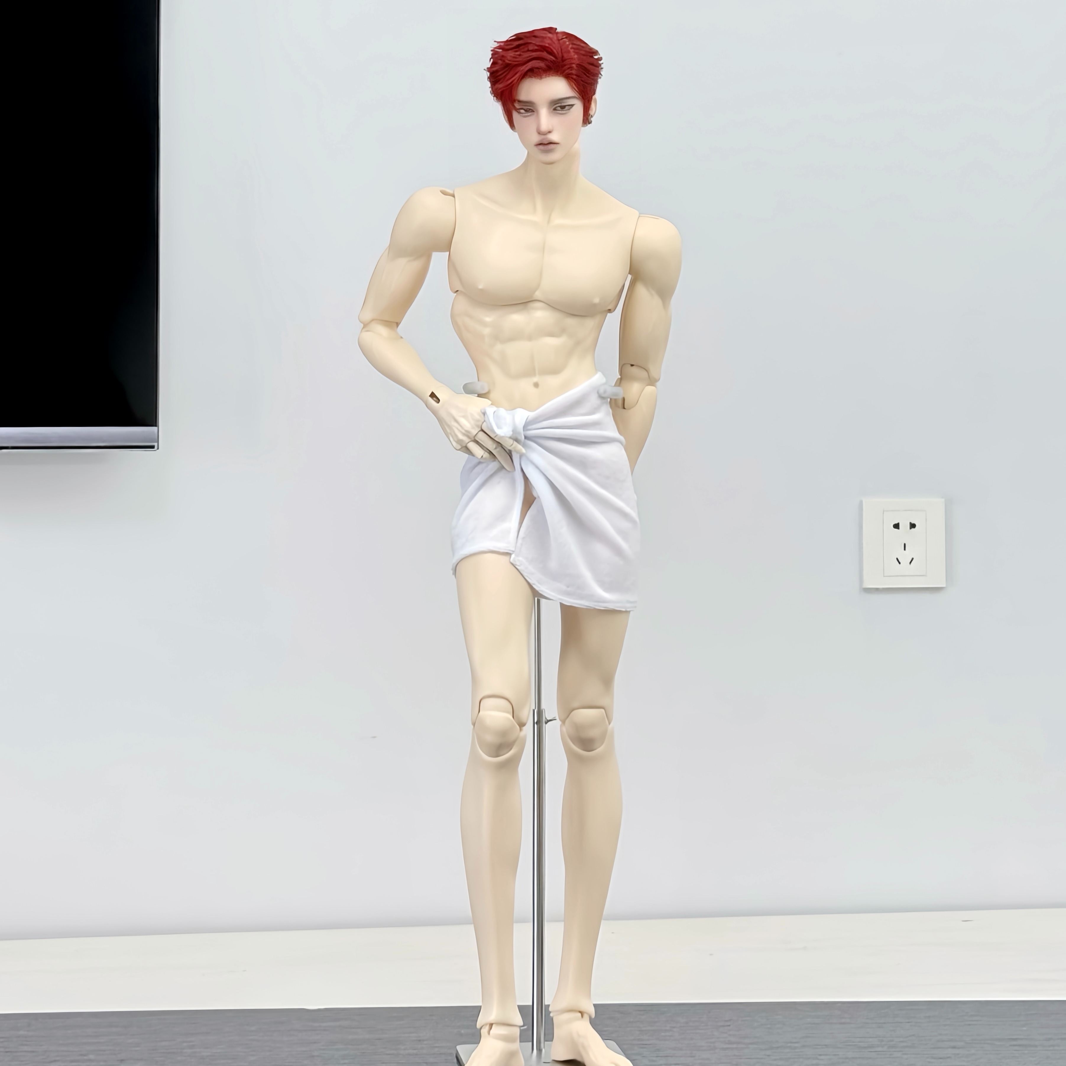 包邮 3分75叔BJD娃衣浴巾浴衣经典白色毛巾 三万院长预售 - 图3