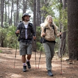 Дорожное сверхлегкое телескопическое снаряжение для скалозалания из углеродного волокна подходит для пеших прогулок