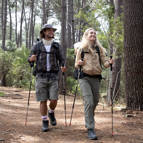 Дорожное сверхлегкое телескопическое снаряжение для скалозалания из углеродного волокна подходит для пеших прогулок