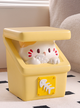 创意奶油风猫咪入户换鞋凳