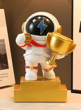 创意宇航员太空人奖杯摆件颁奖礼