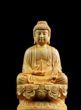 汽车摆件实木家居手工艺品