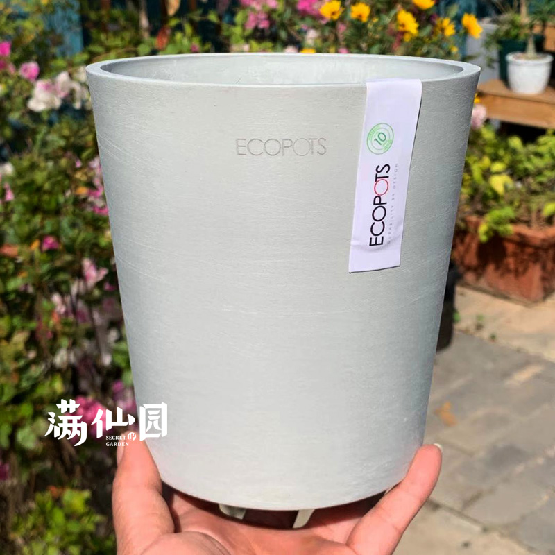 ECOPOTS怡棵比利时进口树脂花盆14CM高款仙人球多肉绿植北欧风-图3