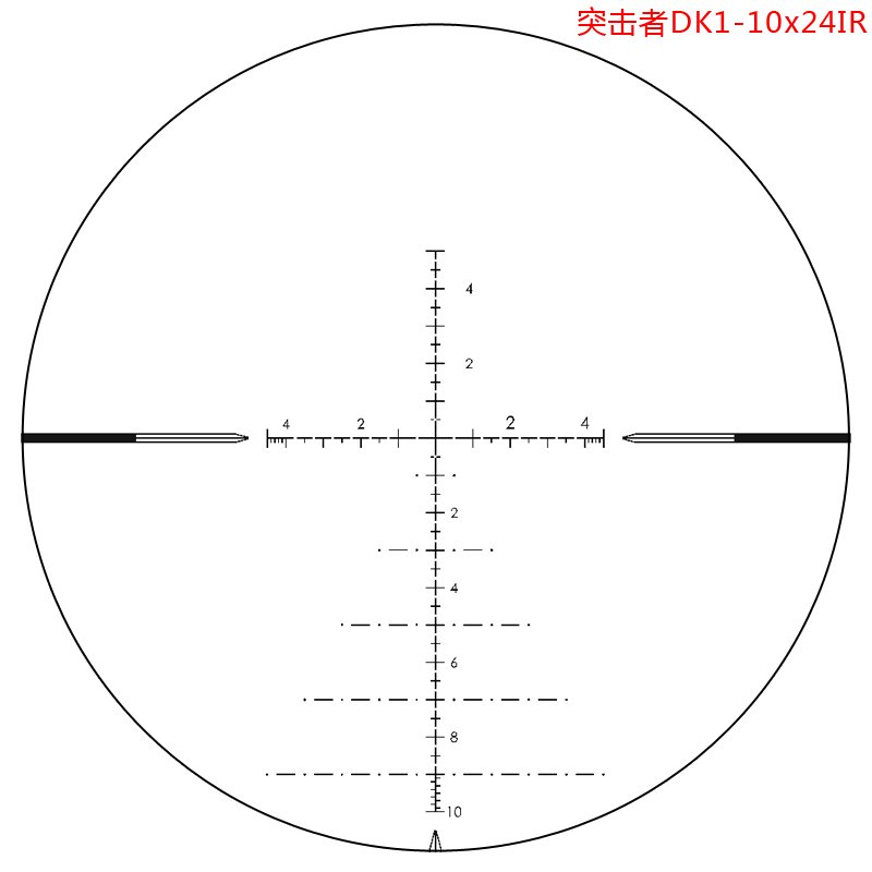突击者速瞄dk1-8倍镜十字10倍高清瞄准望远镜模型器材弹弓备件 - 图3