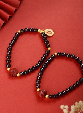 2026年新款天然真朱砂红绳手链女