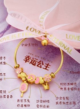 古法金手镯女ins小众设计