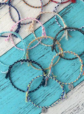 简约手链绳女闺蜜moree编织绳