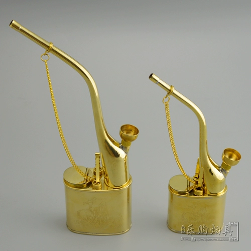 Большой старомодный медный мундштук, латунный маленький кальян