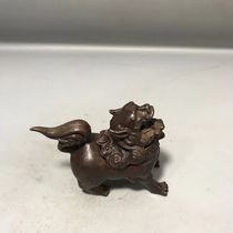 Retro Bronze Lions Leopard Fragrant Stove Smoked Stove Workmanship Virtuoso Bag Pulp home Tea Trail Decorative Smoked Scent Pendulum