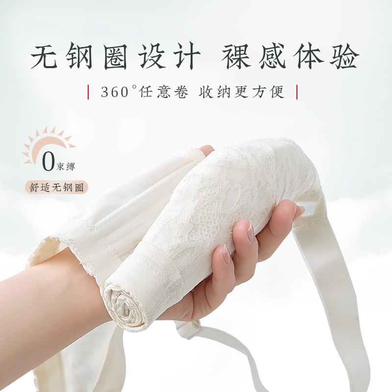 月色大胸顯小文胸薄款無鋼圈全罩杯大碼胸罩胖mm本命年紅色內衣女_月色服飾旗艦店_女士內衣/男士內衣/家居服