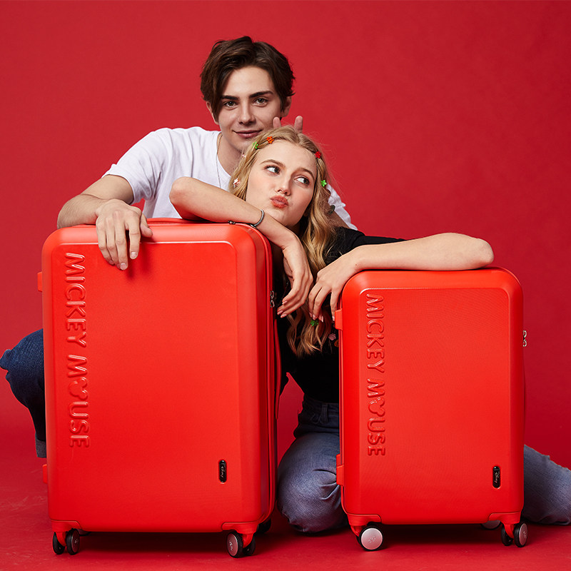 结婚新娘陪嫁女20寸红色26 24拉杆箱 途威箱包旅行箱