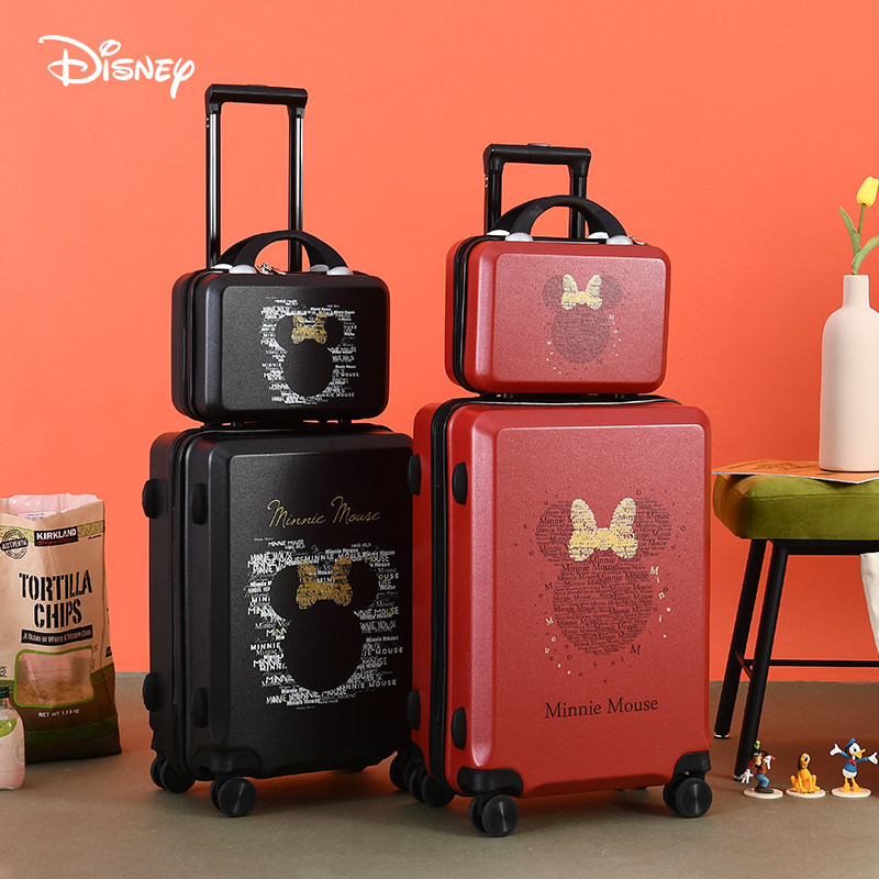 迪士尼网红ins女可爱26寸24拉杆箱 途威箱包旅行箱