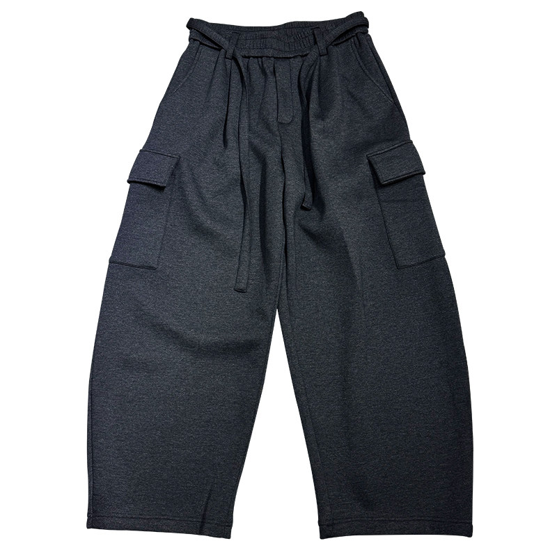 美式工装风宽松休闲加绒加厚卫裤男冬季直筒多口袋百搭阔腿长裤,淘宝优惠券,粉丝福利购,淘宝优惠卷