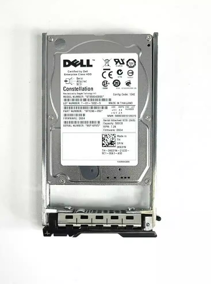 全新DELL/希捷 ST9500430SS 500G 2.5寸 6Gb SAS 7.2K 服务器硬盘