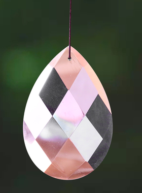 水晶吊坠灯饰球客厅吊灯五彩