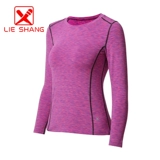 裂尚 Летняя эластичная спортивная одежда для йоги для спортзала, популярно в интернете, короткий рукав, по фигуре, для бега