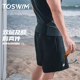 TOSWIM男士泳衣短袖短裤沙滩游泳裤套装防尴尬海边防晒潜水冲浪服