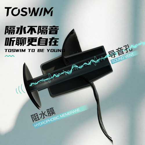 TOSWIM游泳耳塞防水专业鼻夹男女儿童洗澡洗头耳朵防进水神器装备 - 图2