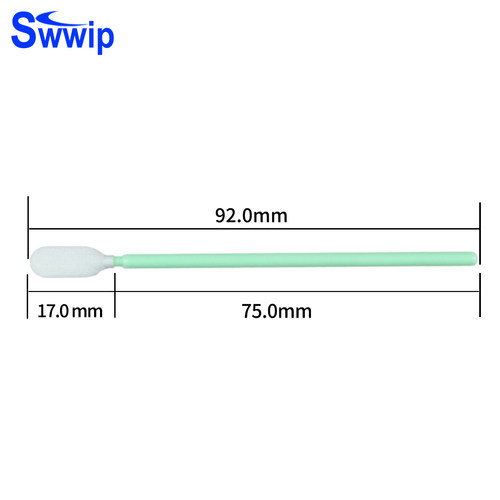Swwip无尘布头棉签SW-PS766扁头100支/包擦拭棒净化除尘工业棉棒 - 图2