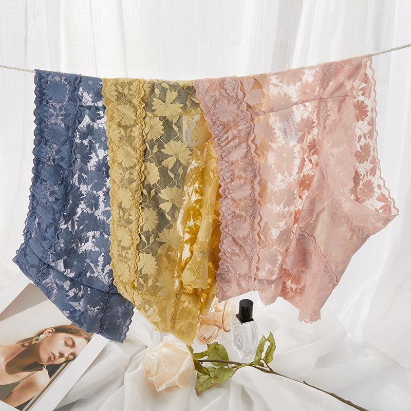 高腰收腹无痕蕾丝纯棉内裤女士性感新款加大码胖mm200斤2024短裤,淘宝优惠券,粉丝福利购,淘宝优惠卷