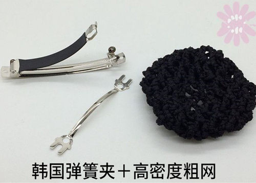韩版护士头花女 职业工作发网套酒店银行服务员蝴蝶结盘发夹网兜 - 图2