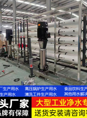 大型RO反渗透水处理设备EDI超纯水去离子净化过滤器工业商用纯水