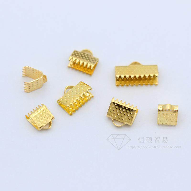 DIY饰品配件 6mm-13MM马口夹马甲扣马仔扣马夹扣皮绳扣马嘴100个,淘宝优惠券,粉丝福利购,淘宝优惠卷