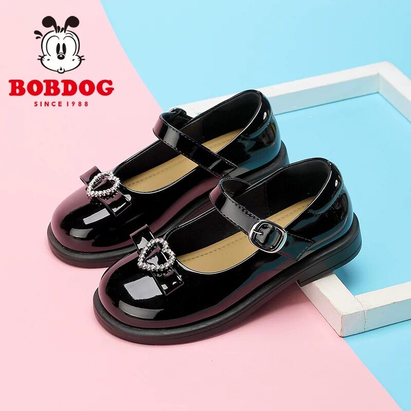 巴布豆女童皮鞋新款黑色小皮鞋儿童学生校园单鞋防滑女童公主鞋子,淘宝优惠券,粉丝福利购,淘宝优惠卷