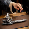 New Chinese style kiln-turned ceramic fisherman fishing line incense holder