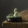 Vintage celadon frog incense stick