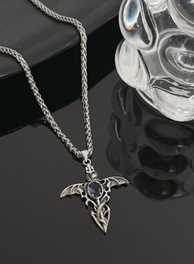 欧美恶魔之剑十字架泰银项链