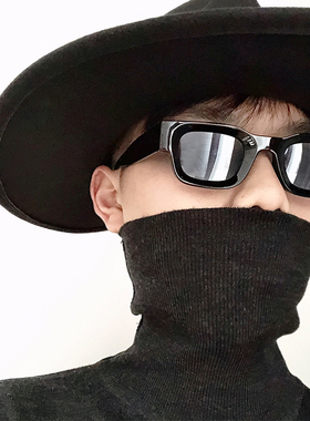 遮阳防紫外方形个性男墨镜