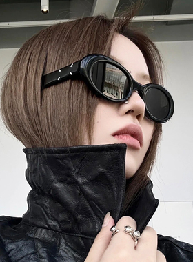 复古日潮圆形个性男女太阳镜