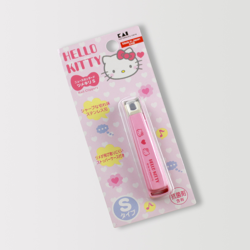 批/發KAI貝印 KITTY系列 限量版粉色迷你指甲鉗剪刀 日本原裝正品
