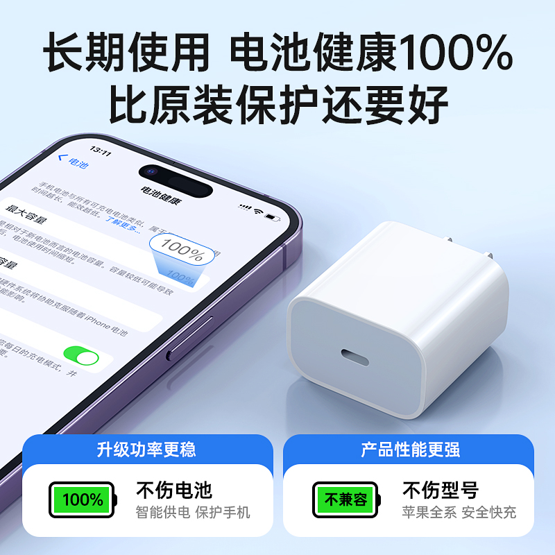 古尚古30W快充PD适用于iPhone14苹果充电器14promax手机数据线14官方13pro快充12套装ipad专用正品typec插头-图0