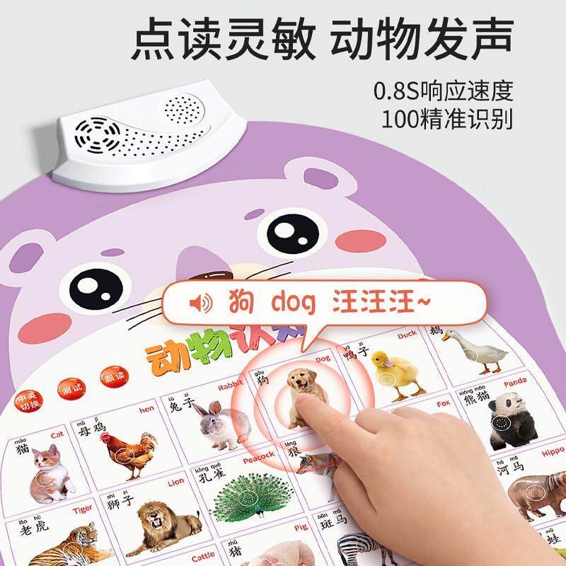 宝宝有声早教挂图婴幼儿童认知学说话发声益智玩具识字点读书墙贴,淘宝优惠券,粉丝福利购,淘宝优惠卷