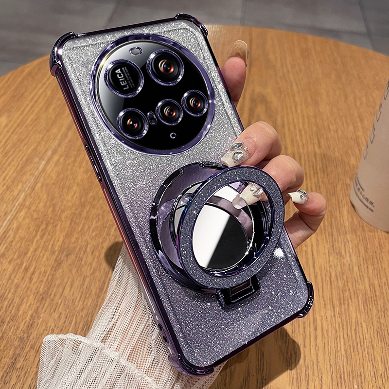 适用于小米15ultra手机壳xiaomi15u保护硅胶套自带镜头膜全包气囊防摔utral透明uitra软壳女新款支架镜子创意 - 图1